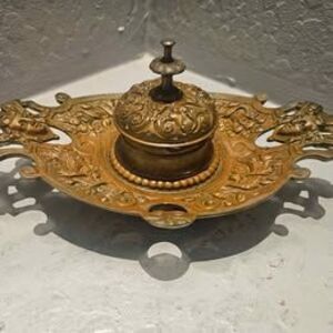 Brass Inkwell Baroque